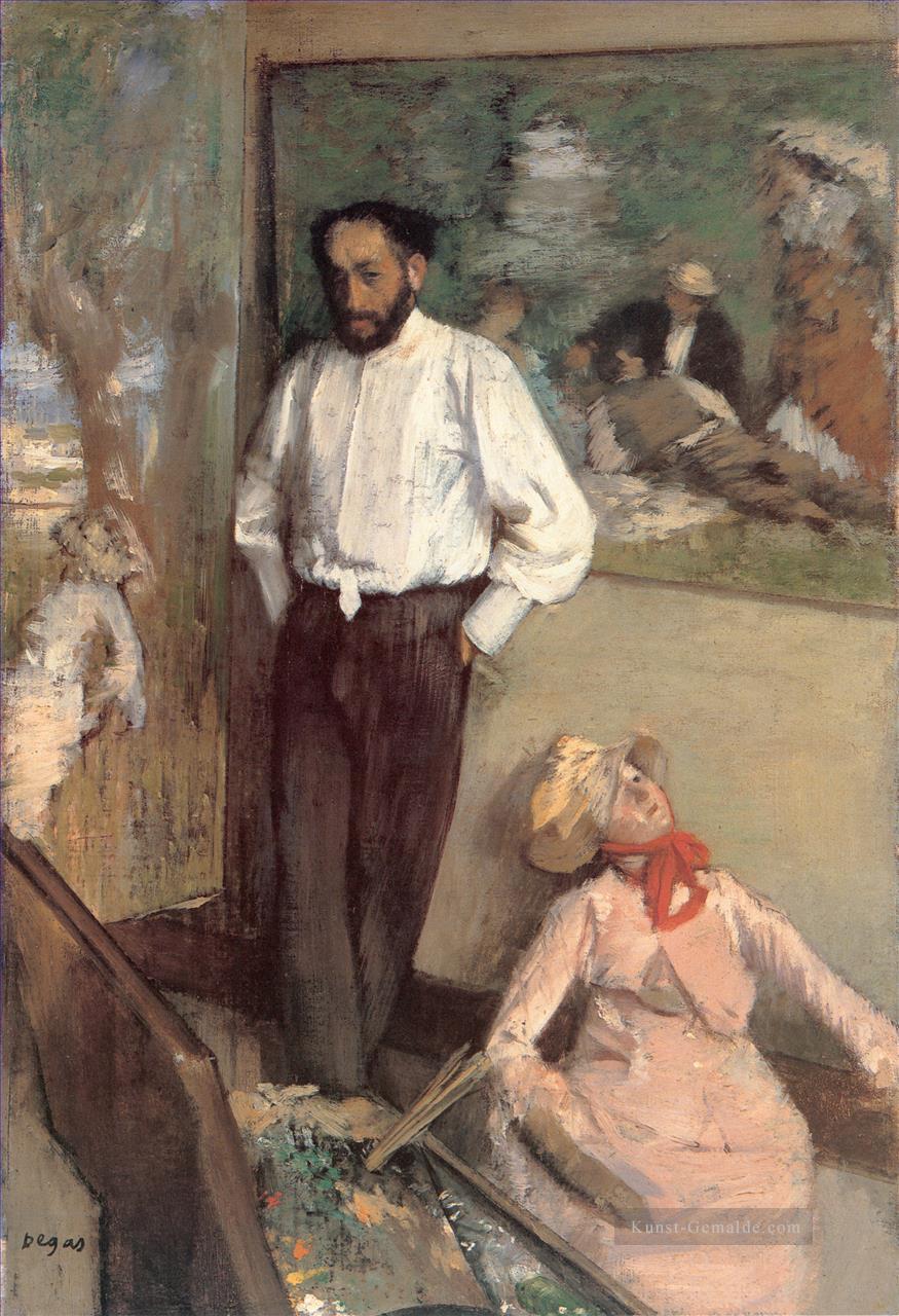 Porträt des Malers Henri Michel Levy Edgar Degas Ölgemälde